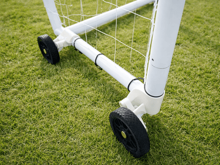 Wheel Kits for Steel and Aluminum Goals, No Lifting Required, 500LB Capacity, Pre-Assembled, Set of 4, Easy Install