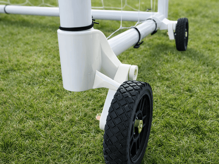 Wheel Kits for Steel and Aluminum Goals, No Lifting Required, 500LB Capacity, Pre-Assembled, Set of 4, Easy Install