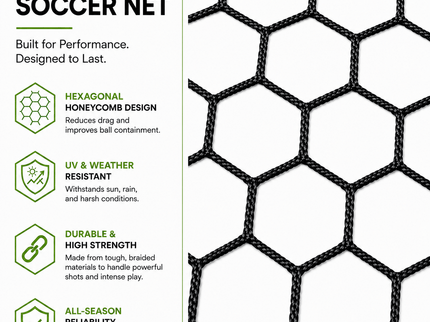 Vallerta 21x7 Ft ALU Soccer Goal Net