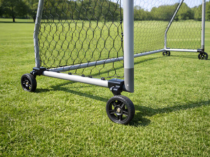 Wheel Kits for Steel and Aluminum Goals, No Lifting Required, 500LB Capacity, Pre-Assembled, Set of 4, Easy Install