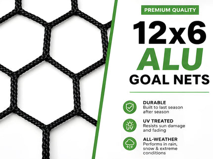 Vallerta 12x6 Ft ALU Soccer Goal Net