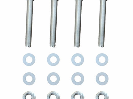 Vallerta Soccer Goal Bolt Hardware Kit – Crossbar Upgrade for 2” Steel Frame Goals – Replaces Push Pins (4 Bolts, Nuts & Washers)