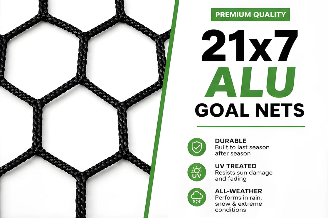 Vallerta 21x7 Ft ALU Soccer Goal Net