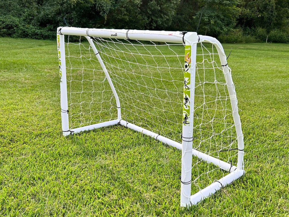 Vallerta - 6x4 ft Weatherproof PVC Soccer Goal with Bag