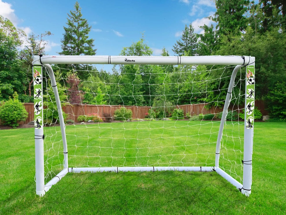 Vallerta - 6x4 ft Weatherproof PVC Soccer Goal with Bag
