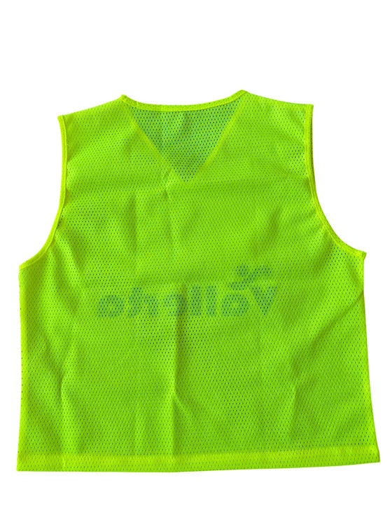 Vallerta Soccer Training Vest for Kids & Adults – Lightweight Mesh Scrimmage Pinnies, Sizes S/M High Visibility