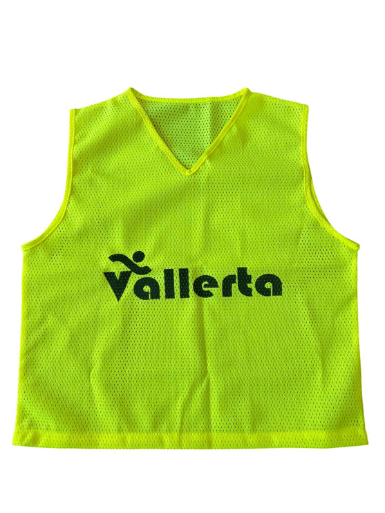 Vallerta Soccer Training Vest for Kids & Adults – Lightweight Mesh Scrimmage Pinnies, Sizes S/M High Visibility
