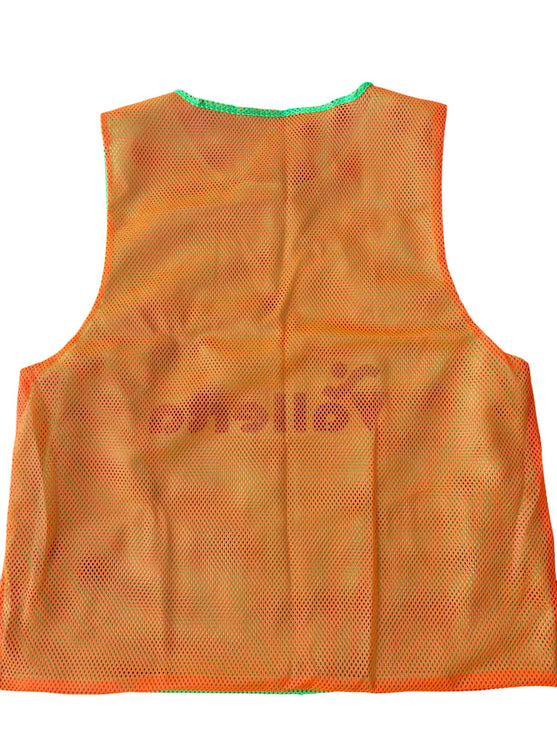 Vallerta Double-sided Soccer Training Vest for Kids & Adults – Lightweight Mesh Scrimmage Pinnies, Sizes S/M/L High Visibility