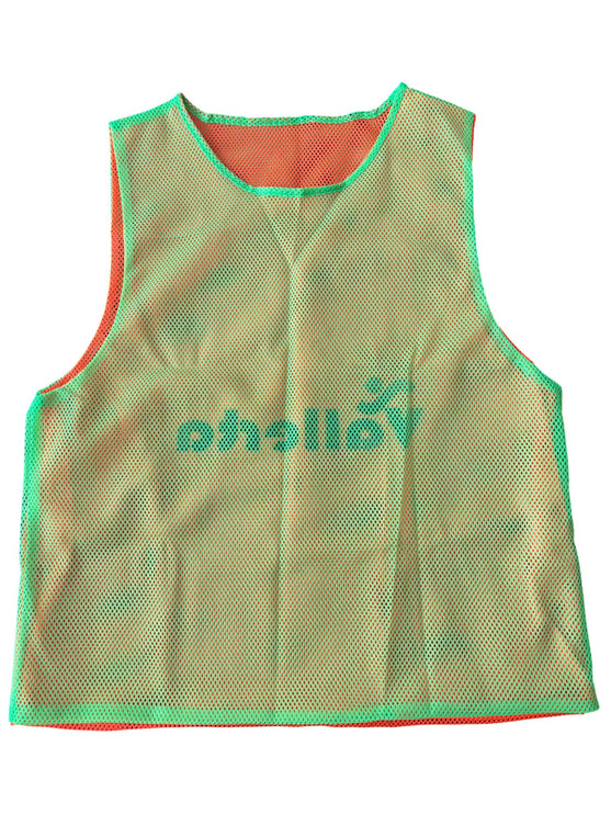 Vallerta Double-sided Soccer Training Vest for Kids & Adults – Lightweight Mesh Scrimmage Pinnies, Sizes S/M/L High Visibility