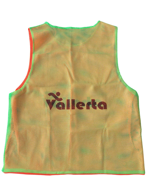 Vallerta Double-sided Soccer Training Vest for Kids & Adults – Lightweight Mesh Scrimmage Pinnies, Sizes S/M/L High Visibility
