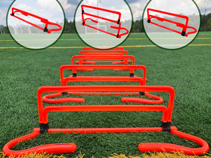 Adjustable Agility Training Hurdles, 5 Height Speed & Jump Hurdles