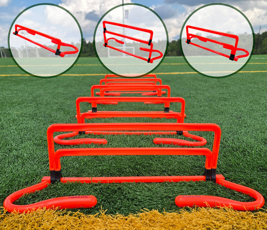 Adjustable Agility Training Hurdles, 5 Height Speed & Jump Hurdles