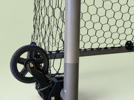 Wheel KIT for Aluminum Goals, Move Heavy Soccer Goals in Seconds, No Lifting Required, 500LB Capacity, Pre-Assembled (4 PACK)