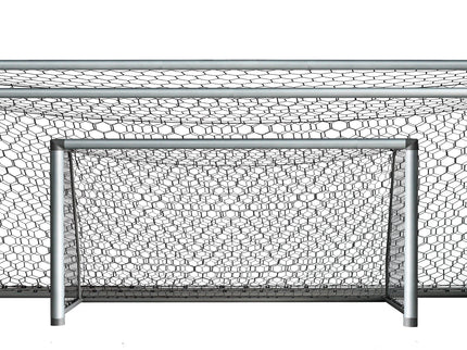 Vallerta 24 X 8 Ft. Heavy Duty Aluminum Soccer Goal with Premium Net, All Season, Rust Proof, Super Durable, Regulation Size.