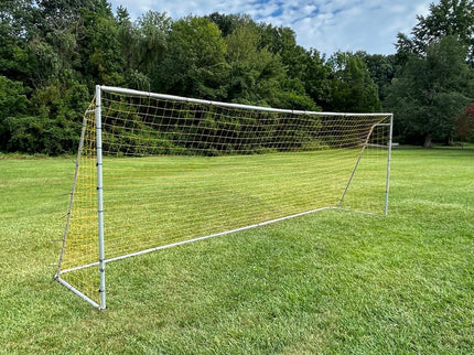 Silver Steel Soccer Goal