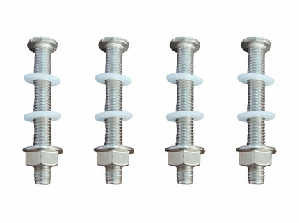 Vallerta Soccer Goal Bolt Hardware Kit – Crossbar Upgrade for 2” Steel Frame Goals – Replaces Push Pins (4 Bolts, Nuts & Washers)