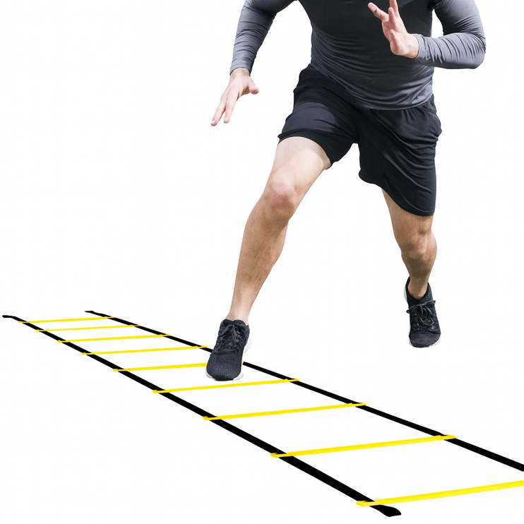 Agility Speed Training Ladder – Durable Training Equipment with Carry Bag 8 Rungs, 12 Feet